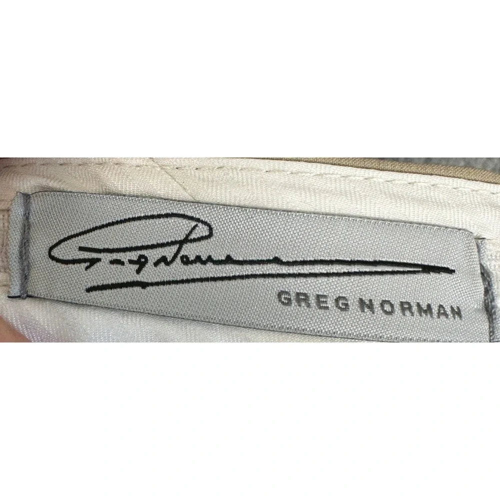 NEW Greg Norman Shorts Mens 42 Tan Beige Signature Series Golf Chino Stretch